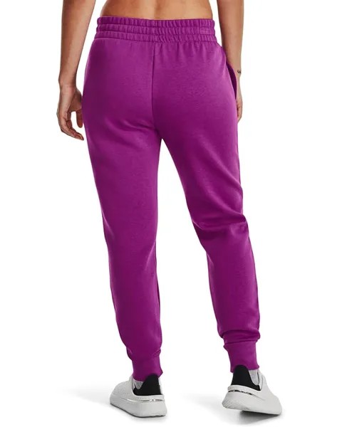 Брюки Under Armour Rival Fleece Joggers, цвет Mystic Magenta/White