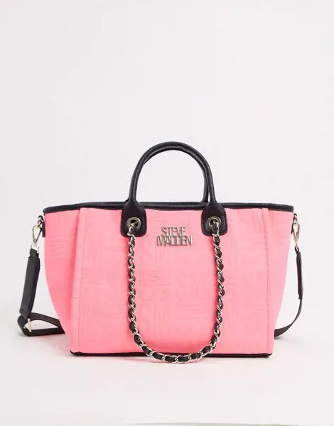 Черно-розовая сумка-тоут Steve Madden-Розовый