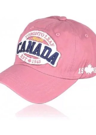 Бейсболка женская Be Snazzy CAD-0005 с нашивкой Canada. Цвет розовый. Размер 56-60
