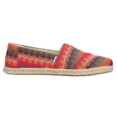 Красные женские эспадрильи без шнуровки TOMS Alpargata Rope Casual 10017834T