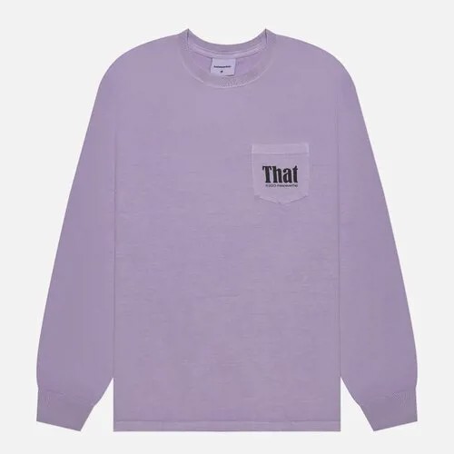 Лонгслив thisisneverthat, хлопок, размер S, фиолетовый
