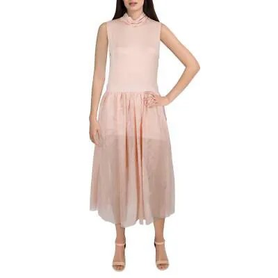 Розовое женское коктейльное и вечернее платье с высоким воротником Hope - Harlow Wendy 8 BHFO 6855