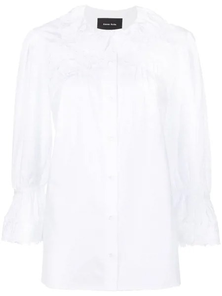 Simone Rocha broderie anglaise cotton blouse