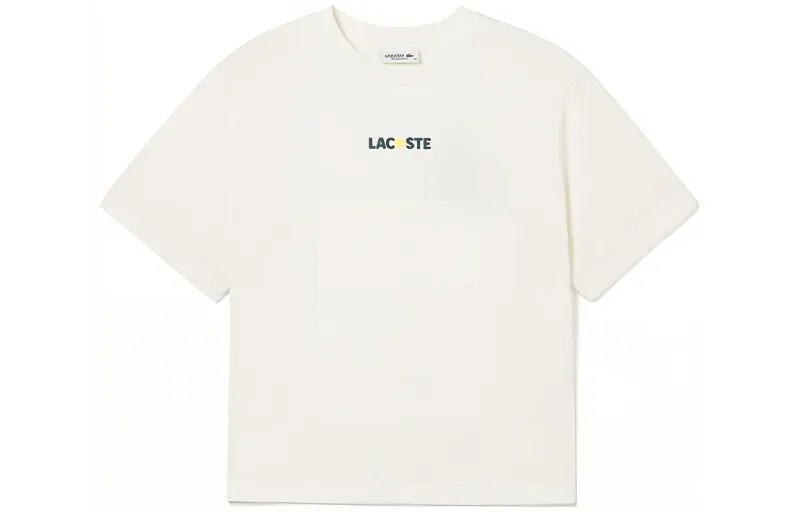 Футболка из хлопка с аппликацией логотипа Lacoste