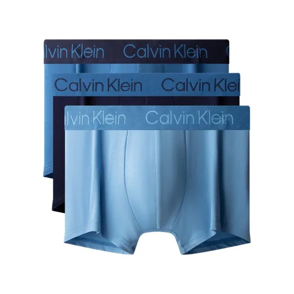 Трусы-боксеры мужские Calvin Klein жаккардовые, небесно - голубой