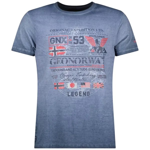 Футболка с коротким рукавом sw1562hgno мужчина Geographical Norway, синий