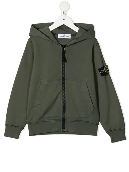 Stone Island Junior толстовка с нашивкой-логотипом