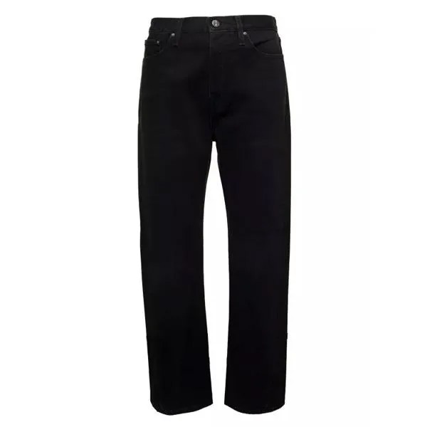 Джинсы straight leg jeans in cotton Toteme, черный