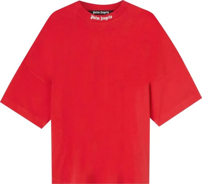 Футболка Palm Angels Logo T-Shirt 'Red/White', красный