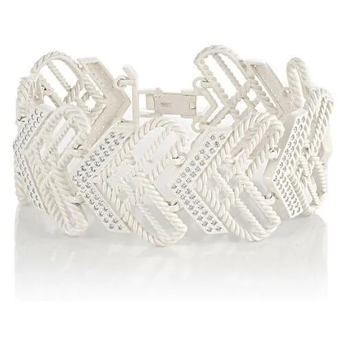 Браслет с 272 кристаллами swarovski из серебра 4-011-8199 KABAROVSKY, средний вес изделия 37.06 гр., длина 18 см.