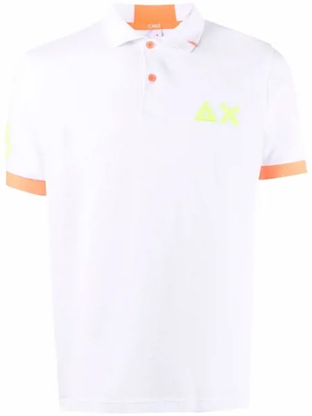 Sun 68 рубашка поло с аппликацией логотипа