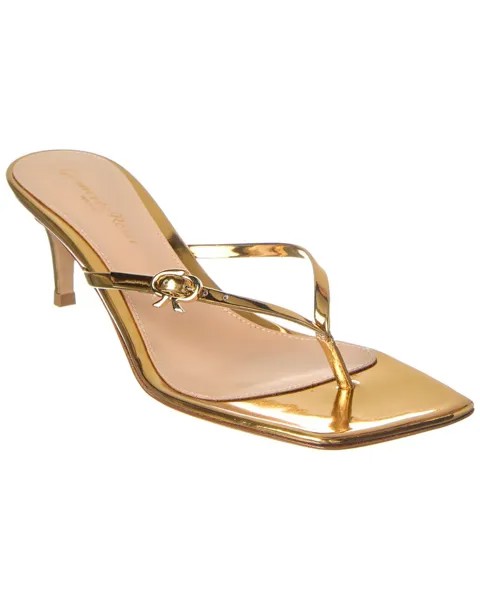 Мюли Gianvito Rossi Ribbon Thong 55, золото