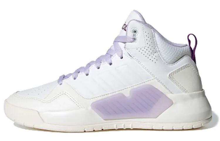 Adidas Neo Play9Tis 2.0 Женские туфли для скейтбординга Белый Фиолетовый