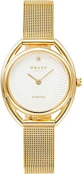 Fashion наручные  женские часы Obaku V286LXGIMG. Коллекция Diamond