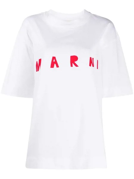 Marni футболка с логотипом