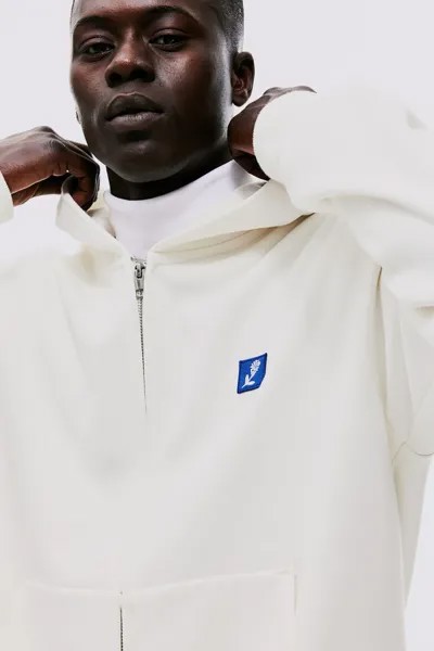 Толстовка свободного кроя на молнии H&M, белый