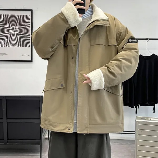 Винтажная хлопковая стеганая куртка-оверсайз в стиле сафари, пальто, новинка зимы 2022, уличная теплая Женская одежда для путешествий в Корей...