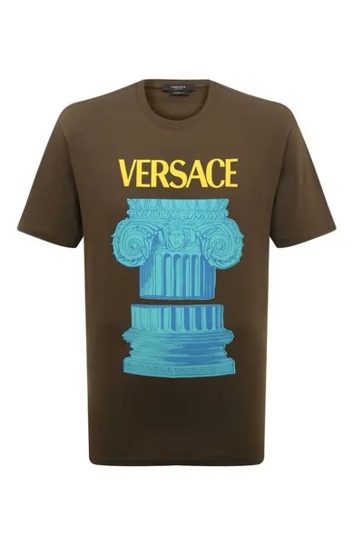 Хлопковая футболка Versace