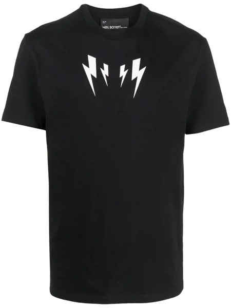 Neil Barrett Thunderbolt mirror-print crew-neck T-shirt