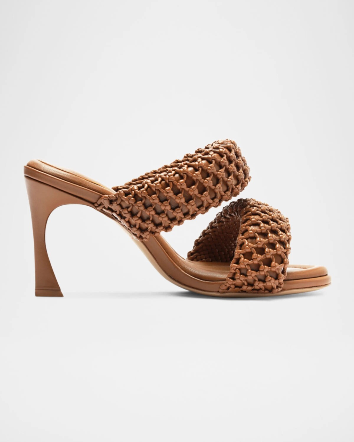 Сандалии Lilla с кожаной сеткой и двумя ремешками Alexandre Birman, цвет Espresso