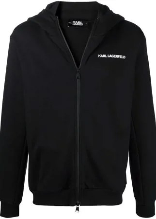 Karl Lagerfeld бомбер с вышитым логотипом