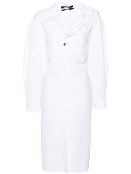 Jacquemus платье La Robe Chemise, белый