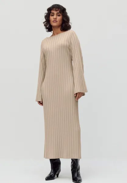 Трикотажное платье NOVA LONG KNITTED Stockh Lm Studio, цвет beige