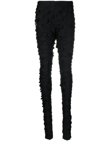 Comme Des Garçons многослойные брюки скинни, черный