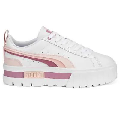 Женские кроссовки Puma Mayze Fs Interest Platform, розовые, фиолетовые, белые, повседневная обувь