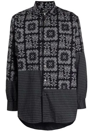 Engineered Garments рубашка в технике пэчворк