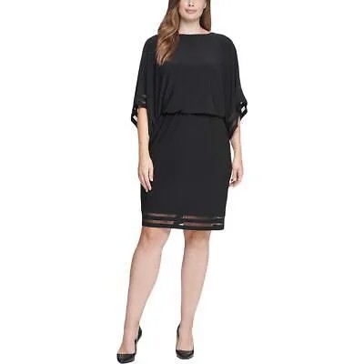 Женское коктейльное и праздничное платье с иллюзией Jessica Howard Plus BHFO 2580