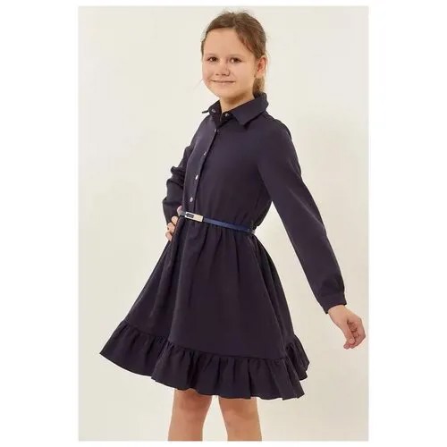 Школьное платье Colabear, размер 114, синий