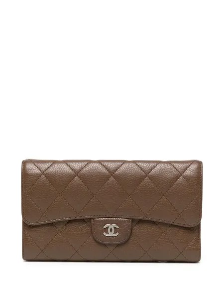 Chanel Pre-Owned 2010 CC diamond-quilted wallet