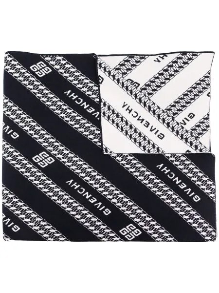 Givenchy двусторонний шарф с принтом