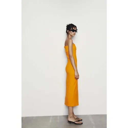 Сарафан Zara, размер S, оранжевый