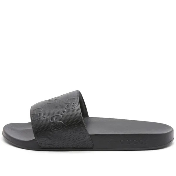 Шлепанцы Gucci Pursuit GG Embossed Slide