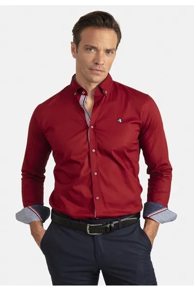 Рубашка Sir Raymond стандартного кроя — 65499 Sir Raymond Tailor, бургундия