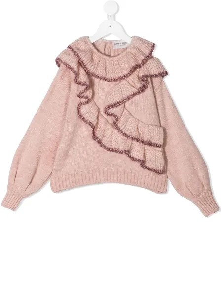 Alberta Ferretti Kids джемпер с оборками