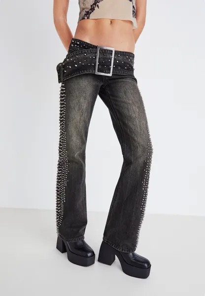 Мешковатые джинсы Studded Low Rise Jaded London, черный