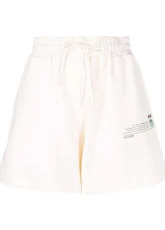 MSGM спортивные шорты с надписью