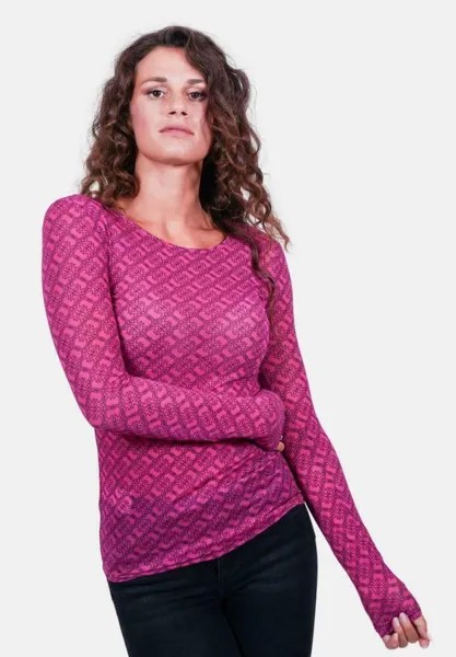 Футболка с длинным рукавом Berlino Pinko, цвет fuxia nero