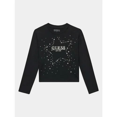 Лонгслив GUESS, размер 10Y [METY], черный
