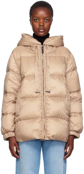 Бежевый Пуховик The Cube Seia Бежевый Max Mara