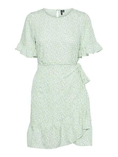 Платье Vero Moda Kurzes Mini Wickel VMHENNA, зеленый
