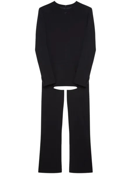 Courrèges шерстяной комбинезон Chaps, черный