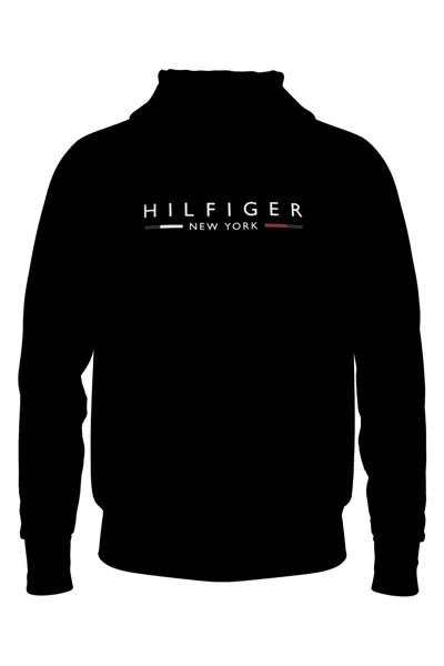 Черное худи Нью-Йорк Tommy Hilfiger, черный