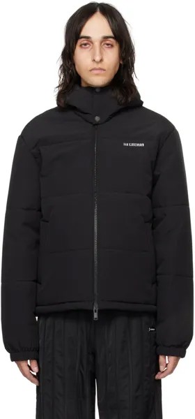 Черная куртка-пуховик с капюшоном Han Kjobenhavn