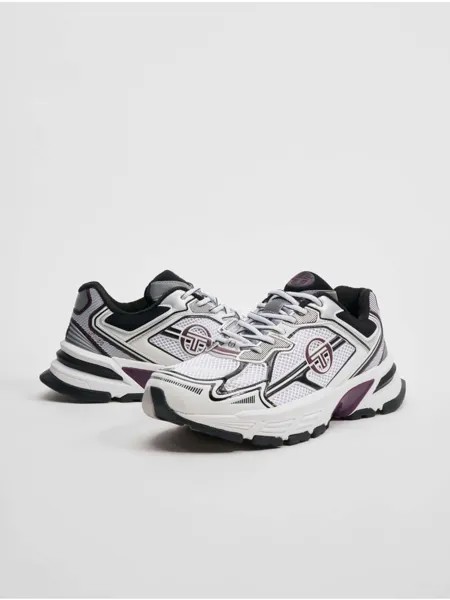 Кроссовки на шнуровке Sergio Tacchini, цвет white/mauve wine