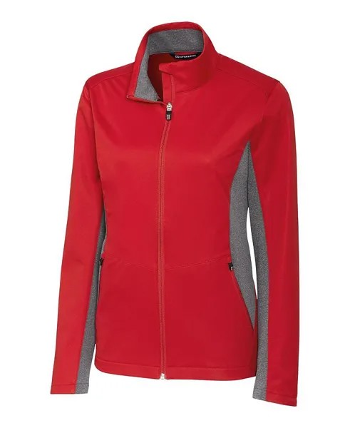 Женская куртка Navigate Softshell на молнии во всю длину Cutter & Buck, красный