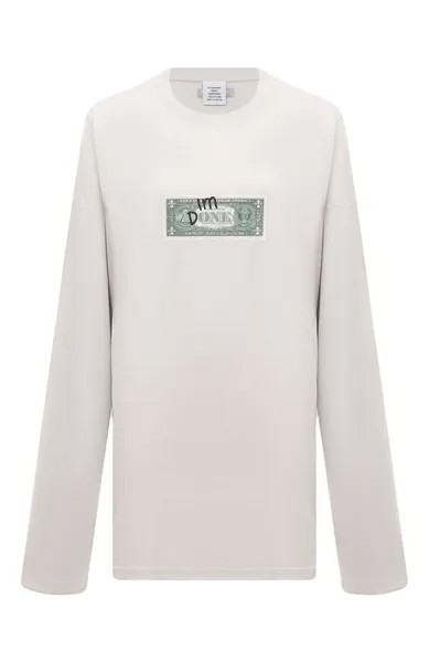 Хлопковый лонгслив VETEMENTS